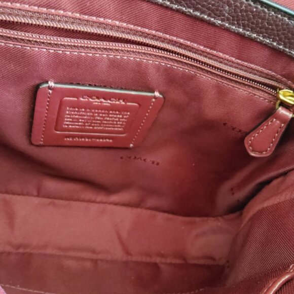 Rare Coach Cassie in Oxblood + Matching Wallet 68348 - Picture 11 of 16